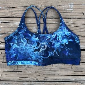 Peloton Padded Floral Sports Bra Sz M